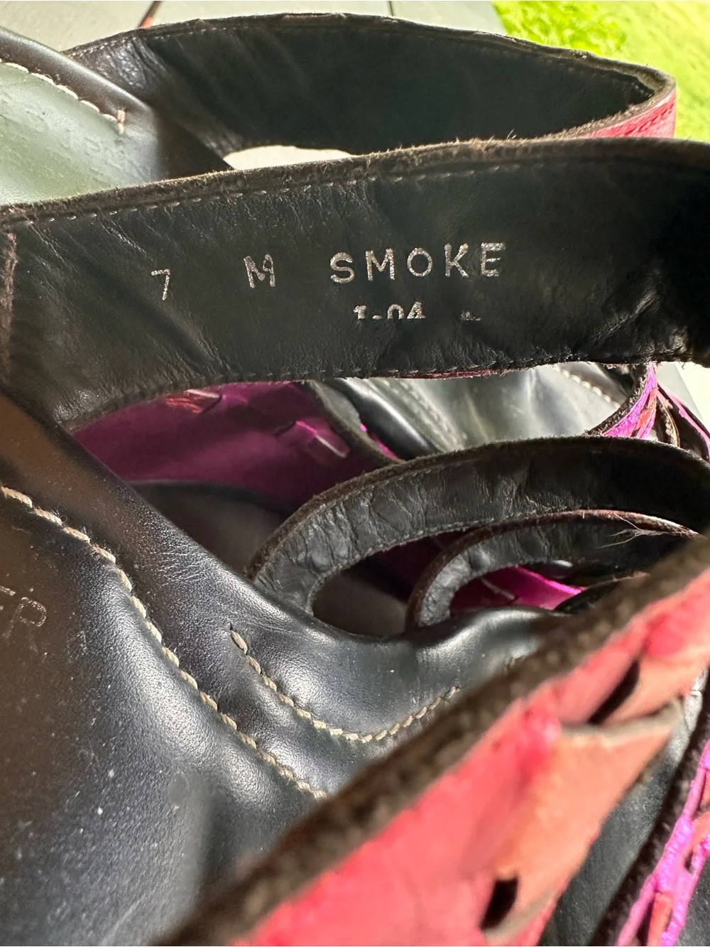 Donald J Pliner Made in Italy Pink & Red Platform Sandals - Picture 7 of 11